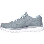 Zapatillas grises de running informales Skechers Graceful Twisted Fortune talla 38,5 para mujer 