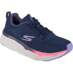 Zapatillas azul marino de tela de running Skechers Max Cushioning para mujer 