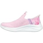 Sneakers rosa pastel sin cordones informales con logo Skechers talla 27 infantiles 