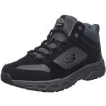 Skechers OAK CANYON IRONHIDE, Zapatillas altas para Hombre, Black Suede/Mesh/Pu/Charcoal Trim, 46 EU