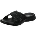 Sandalias deportivas negras de nailon rebajadas de verano de punta abierta Skechers On the go talla 38 para mujer 
