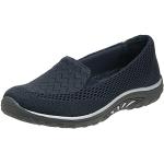 Zapatos derby azul marino de goma formales acolchados Skechers Reggae talla 35 para mujer 