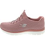 Zapatillas rosas de entrenamiento con tacón de 3 a 5cm informales acolchadas Skechers Summits talla 40 para mujer 