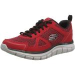 Zapatillas rojas de tejido de malla de running rebajadas Skechers talla 42 para hombre 