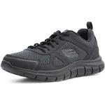 Zapatillas negras de tejido de malla de running rebajadas Skechers talla 45 para hombre 