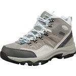 Botas grises de sintético de trekking rebajadas Skechers Trego talla 41 para mujer 