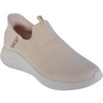 Zapatillas blancas de tela de tenis Skechers Ultra Flex para mujer 