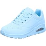 Sneakers azules celeste de tejido de malla con velcro rebajados informales Skechers Uno talla 39 para mujer 