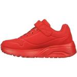 Sneakers rojos de caucho con velcro informales Skechers talla 32 para mujer 