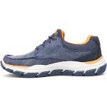 Zapatillas azul marino de goma de lona informales acolchadas Skechers talla 44 para hombre 