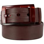 SKIMP - Cinturón suave original de plástico reciclado, color marrón liso.