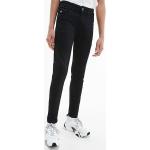 Jeans slim infantiles negros de algodón rebajados Calvin Klein Jeans 12 años para niño 