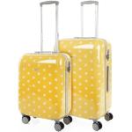 Set de maletas amarillas de policarbonato con mango telescópico skpa-t infantiles 