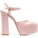 Zapatos rosa pastel de goma con plataforma rebajados con tacón cuadrado STUART WEITZMAN talla 39 para mujer 