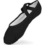 Zapatos de ballet negros de lona con tacón hasta 3cm talla 26 infantiles 