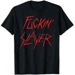 Camisetas negras de encaje de manga corta Slayer de encaje talla S para hombre 