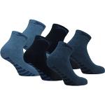 Slazenger 6 pares de calcetines Quarter para hombre, altura por encima del tobillo, plantilla de felpa, algodón peinado (Mix Azul, 39-42)