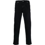 Jeans stretch negros de algodón rebajados ancho W34 largo L34 con logo Calvin Klein para hombre 