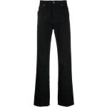 Jeans stretch negros de algodón ancho W30 largo L31 con logo Saint Laurent Paris para hombre 