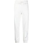 Pantalones estampados orgánicos blancos de poliester rebajados con logo Karl Lagerfeld de materiales sostenibles para mujer 
