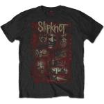 Slipknot Camiseta de manga corta Sketch Boxes Black S