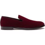 Slippers rojos de terciopelo rebajados con logo Dolce & Gabbana talla 39 para hombre 