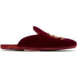 Slippers rojos de goma con logo Dolce & Gabbana talla 39 para hombre 