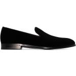 Mocasines negros de terciopelo de piel con logo Dolce & Gabbana talla 40,5 para hombre 