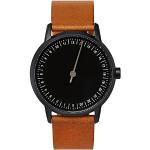 Relojes marrones de cuero de pulsera impermeables con GMT / Dual Tiempo hechos en Suiza Cuarzo para mujer 