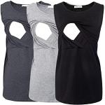 Camisetas premamá grises de verano talla M para mujer 