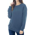 Camisetas deportivas grises de lana de otoño manga larga talla L para mujer 