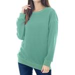 Camisetas deportivas menta de lana de otoño manga larga talla L para mujer 