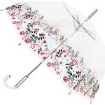 Paraguas transparentes de encaje impermeables, cortavientos floreados Smati para mujer 
