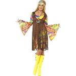 Disfraces marrones de poliester de Halloween rebajados hippie Smiffys talla M para mujer 