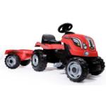 Smoby Tractor Farmer Xl Rojo Con Remolque Color Rojo