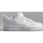 Zapatillas blancas de sintético con cordones rebajadas con velcro Nike Court Borough talla 33 infantiles 