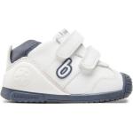 Sneakers blancos de piel con velcro rebajados floreados Biomecanics talla 18 infantiles 