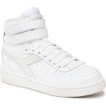 Zapatillas blancas de cuero de baloncesto rebajadas floreadas Diadora talla 37 para mujer 