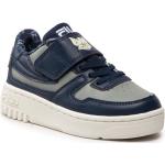 Sneakers azul marino de cuero con velcro rebajados Fila talla 33 infantiles 