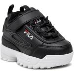 Chunky sneakers negros de cuero rebajados Fila talla 19 infantiles 