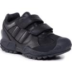 Sneakers negros de cuero con velcro rebajados Geox talla 30 infantiles 