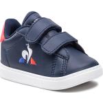 Sneakers azul marino de piel con velcro rebajados floreados Le Coq Sportif talla 27 infantiles 