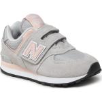 Sneakers grises de piel con velcro rebajados New Balance talla 30 infantiles 