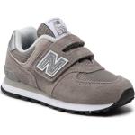 Sneakers grises de piel con velcro rebajados New Balance talla 31 infantiles 