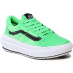 Zapatillas verdes fluorescentes de piel de tenis rebajadas floreadas Vans talla 36 para mujer 