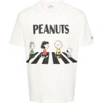 Camisetas orgánicas blancas de algodón de manga corta Peanuts Snoopy manga corta con cuello redondo MC2 SAINT BARTH de materiales sostenibles para hombre 