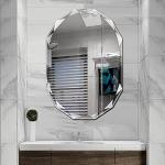 Espejos de madera maciza de baño biselados modernos 
