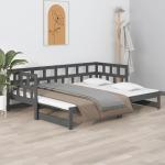 Sofás cama grises de pino rebajados modernos 90x190 para 2 personas 
