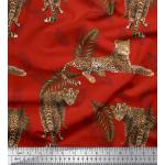 Pañuelos Estampados grises de gasa leopardo talla XL para mujer 