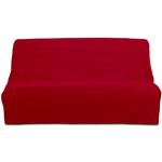 Fundas rojas de algodón para sofá cama Soleil d'ocre 